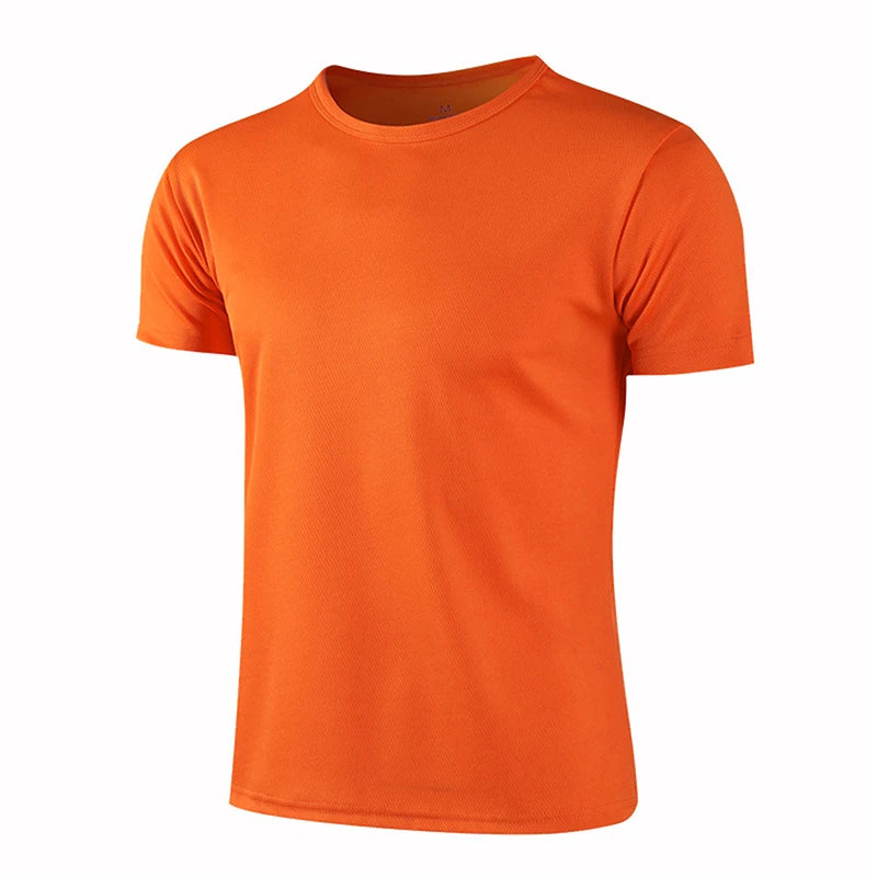 Men Women Quick Dry Short Sleeve Sport T Shirt Gym