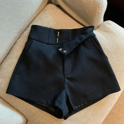 High Waisted Shorts A Line Slim Casual Hot Girl Straight Pants Sexy
