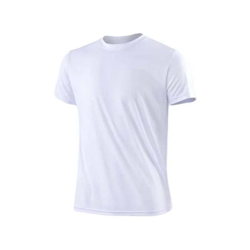 Short Sleeve Gym Running Moisture Wicking Round Neck T-Shirt