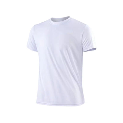 Short Sleeve Gym Running Moisture Wicking Round Neck T-Shirt