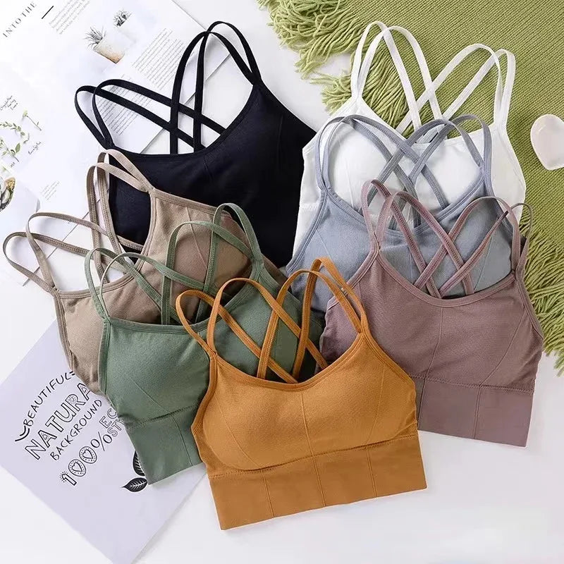 Sexy Tops back cross strap tank