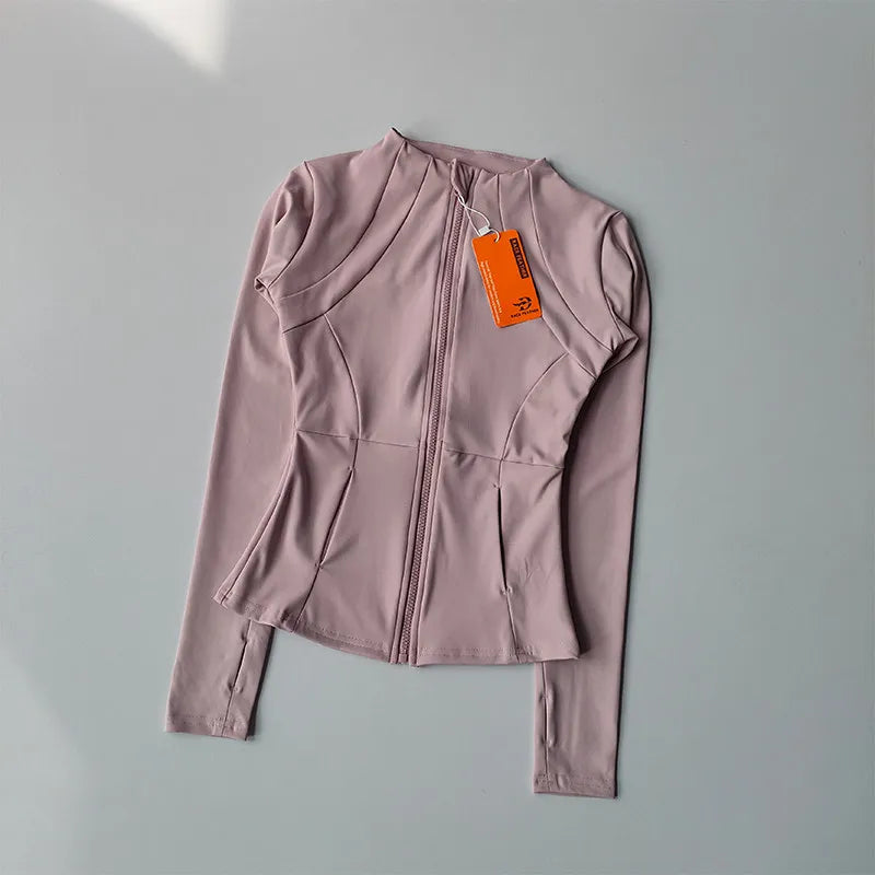 Outdoor Sports Long Sleeved Women Slim Yoga Clothes
