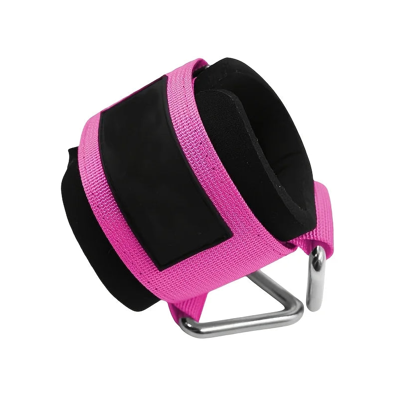 1 Pc Wrist Cuffs for Cable Machine, Adjustable Neoprene Padding, One Size Fit All, Fitness Wrist Straps for Men Women