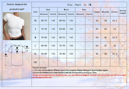Short Sleeve T-shirt Slim Fit Tops Female O-Neck Knitted Sheath