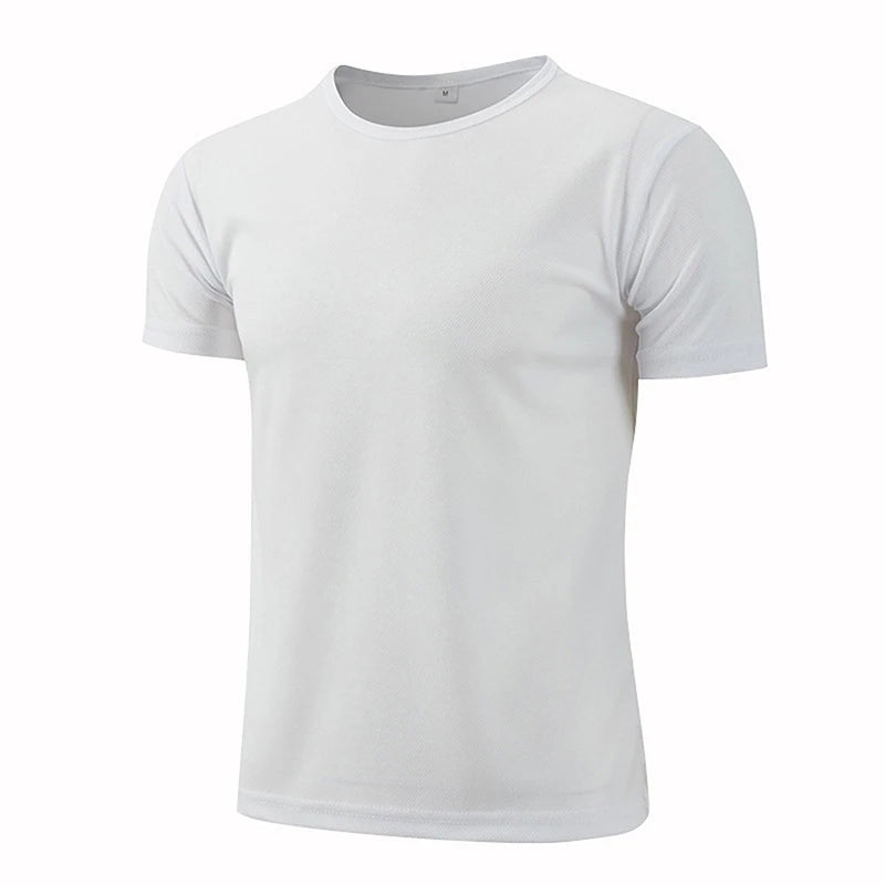 Men Women Quick Dry Short Sleeve Sport T Shirt Gym