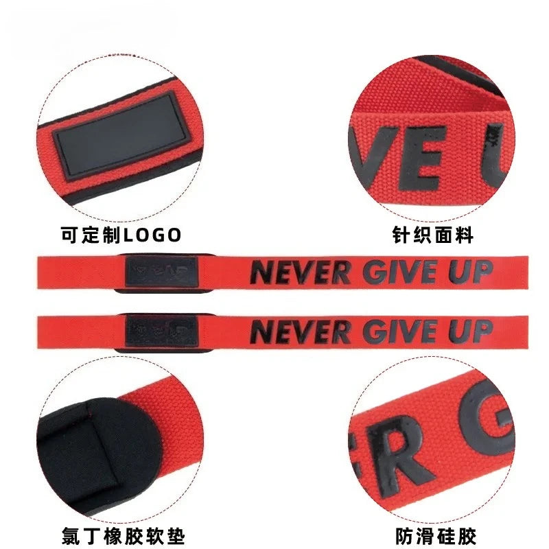 1Pair Non-slip Strap Gym Dumbbell Workout Weights Lifting Straps