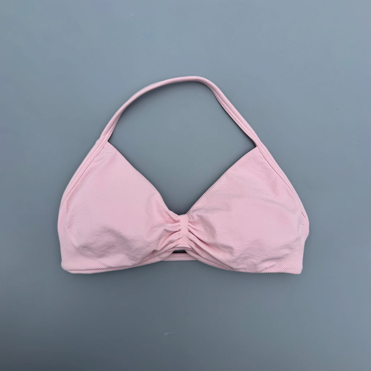 Strappy Bra Gym Top Women High Support Thin Strap Seamless Halter Sports Bras Scrunch Workout Yoga Underwear With Pads
