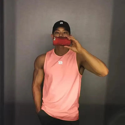 Mannen Bodybuilding Tank Tops Gym Workout Fitness Mouwloos Shirt Running Kleding Stringer Singlet Zomer Toevallige Vest