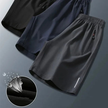 Men Shorts Ice Silk Running Gym Sport Shorts