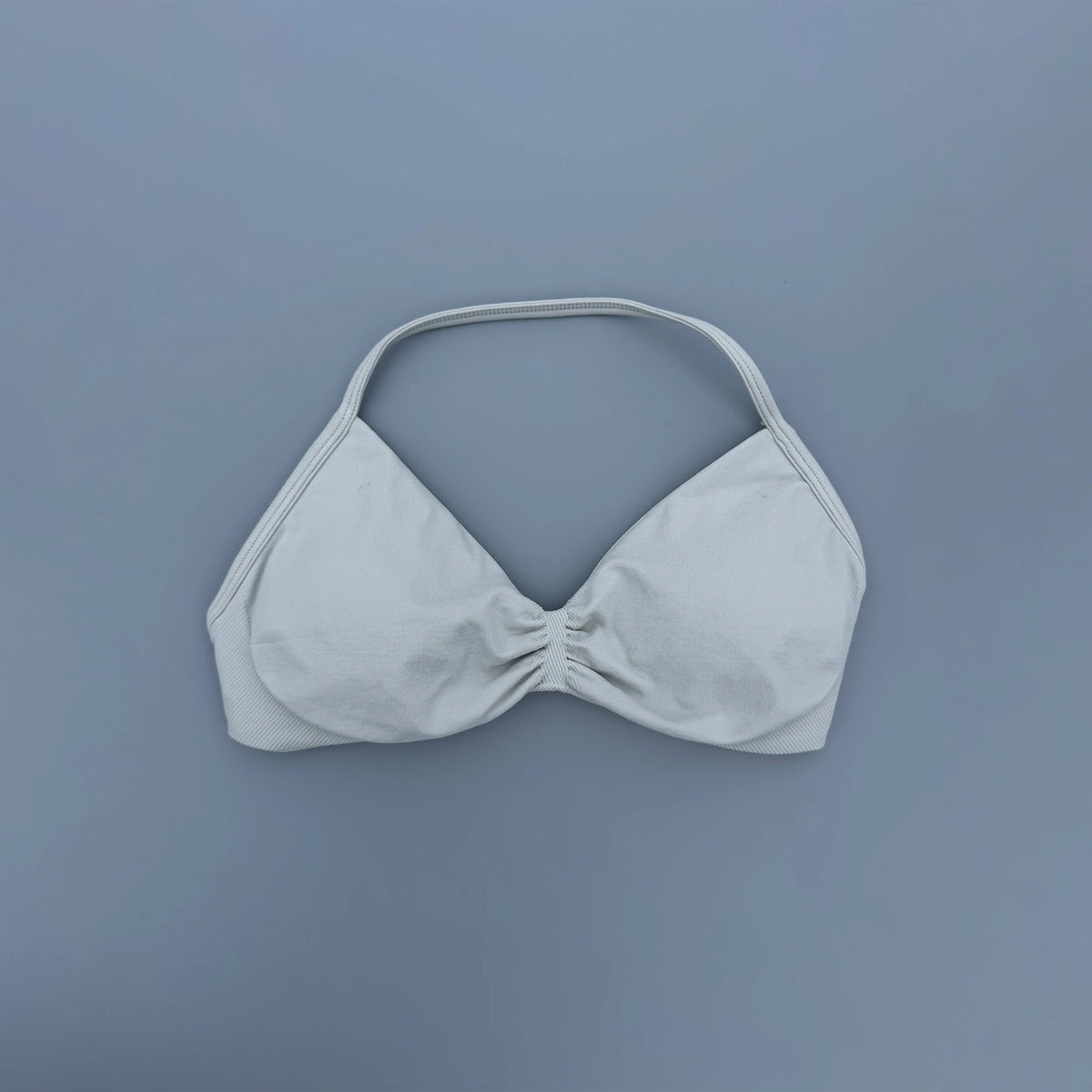 Strappy Bra Gym Top Women High Support Thin Strap Seamless Halter Sports Bras Scrunch Workout Yoga Underwear With Pads