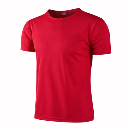 Men Women Quick Dry Short Sleeve Sport T Shirt Gym