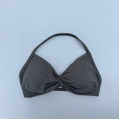 Strappy Bra Gym Top Women High Support Thin Strap Seamless Halter Sports Bras Scrunch Workout Yoga Underwear With Pads