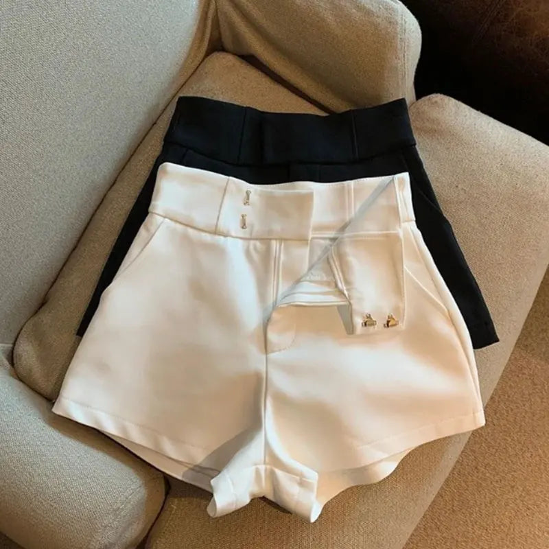 High Waisted Shorts A Line Slim Casual Hot Girl Straight Pants Sexy