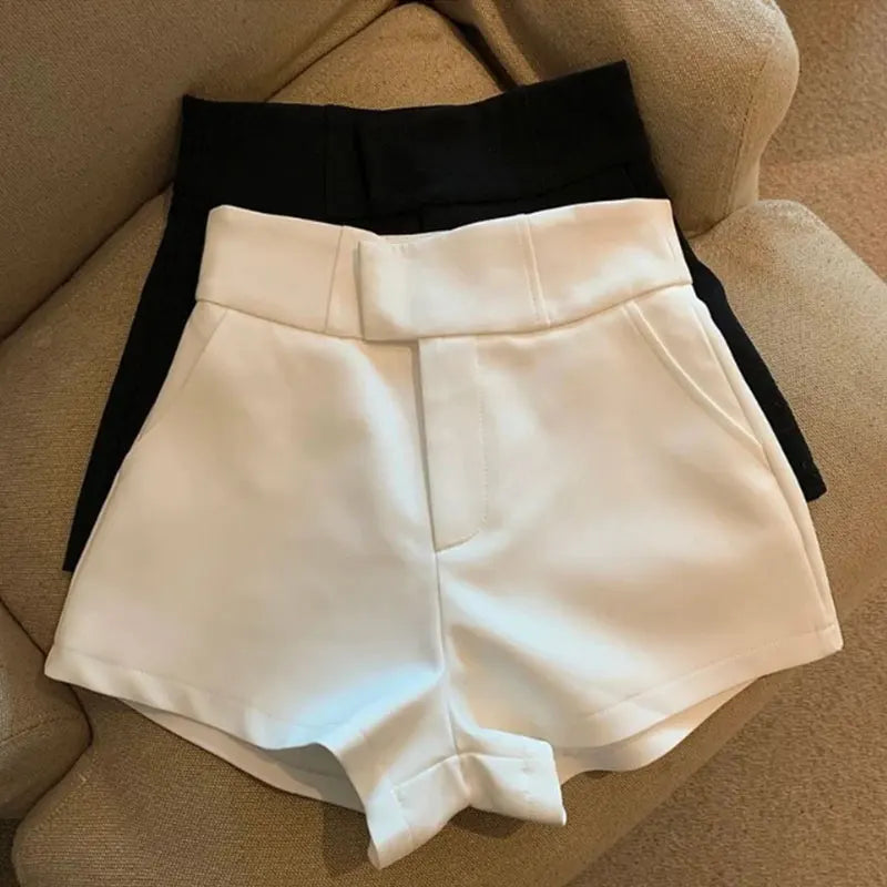 High Waisted Shorts A Line Slim Casual Hot Girl Straight Pants Sexy