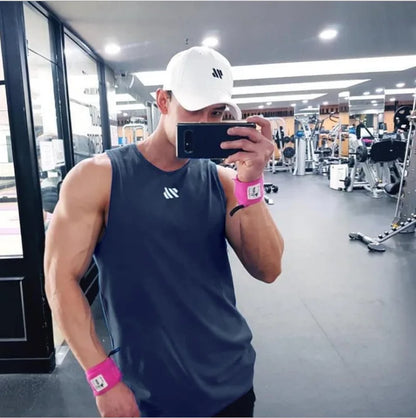 Mannen Bodybuilding Tank Tops Gym Workout Fitness Mouwloos Shirt Running Kleding Stringer Singlet Zomer Toevallige Vest