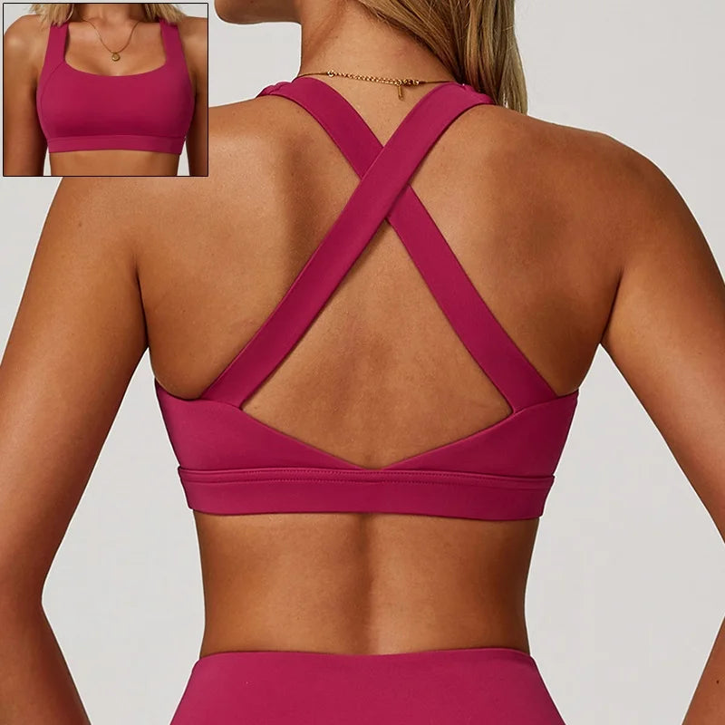 Cloud Hide Front Zipper Sports Bra Women Underwear Push Up Yoga Crop Top Bras Solid Athletic Vest Gym Fitness Shirt Sportswear