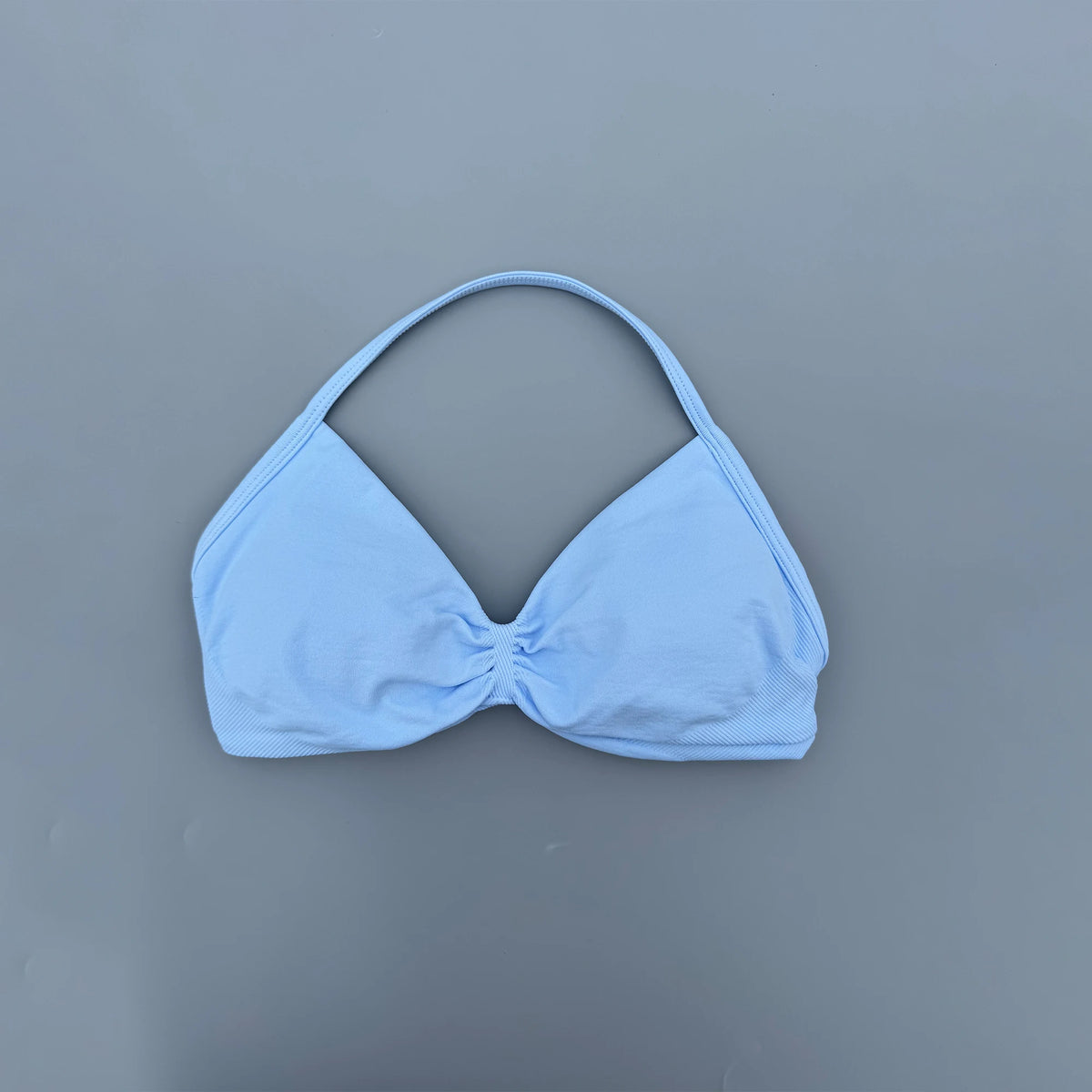Strappy Bra Gym Top Women High Support Thin Strap Seamless Halter Sports Bras Scrunch Workout Yoga Underwear With Pads