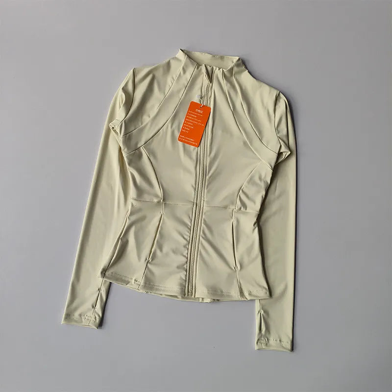 Outdoor Sports Long Sleeved Women Slim Yoga Clothes