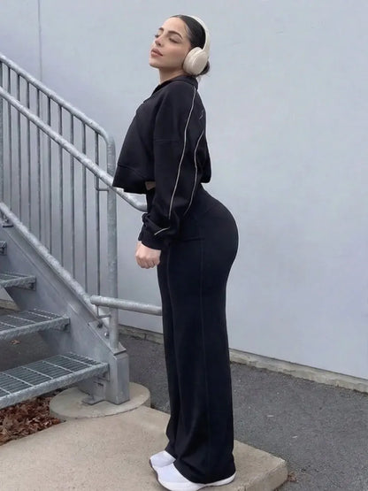 Sports Straight Wide Leg Pants Ultra Soft Butter