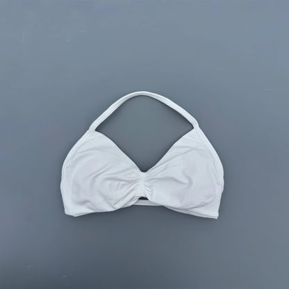 Strappy Bra Gym Top Women High Support Thin Strap Seamless Halter Sports Bras Scrunch Workout Yoga Underwear With Pads