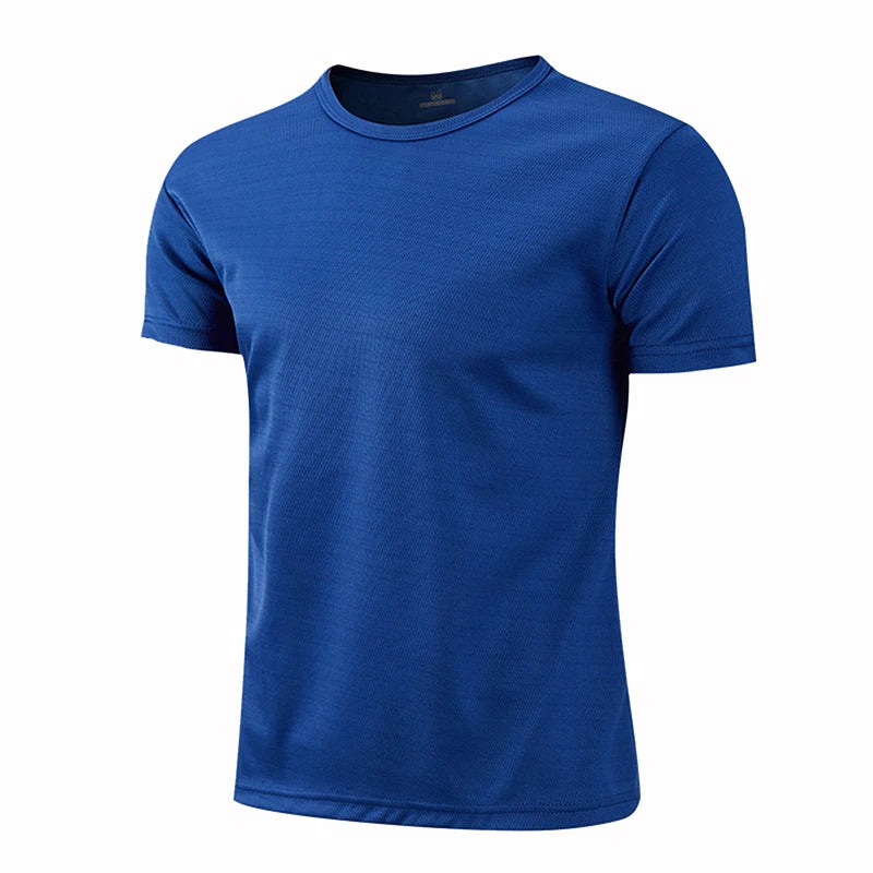 Men Women Quick Dry Short Sleeve Sport T Shirt Gym