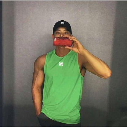 Mannen Bodybuilding Tank Tops Gym Workout Fitness Mouwloos Shirt Running Kleding Stringer Singlet Zomer Toevallige Vest