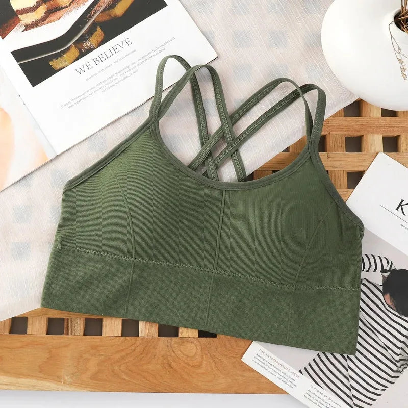 Sexy Tops back cross strap tank