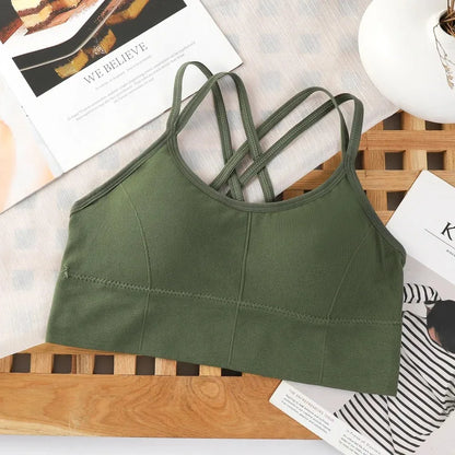 Sexy Tops back cross strap tank