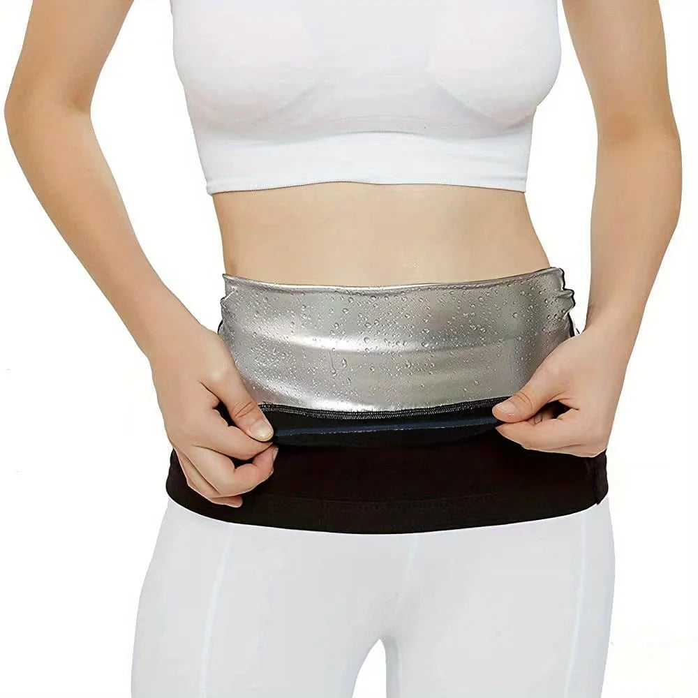 1pcs Waist Trimmer Sauna Sweat Wrap Belt Band for Workout Exercise Bodybuilding Lower Sauna Suit Sweat Belt Belly