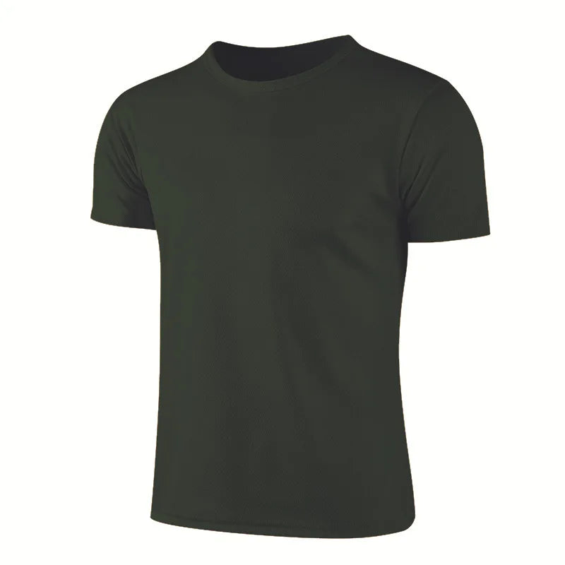 Men Women Quick Dry Short Sleeve Sport T Shirt Gym