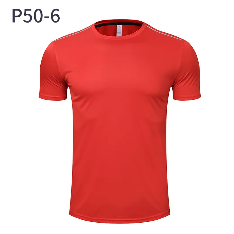 Men Women Quick Dry Short Sleeve Sport T Shirt Gym Jerseys