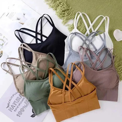 Sexy Tops back cross strap tank