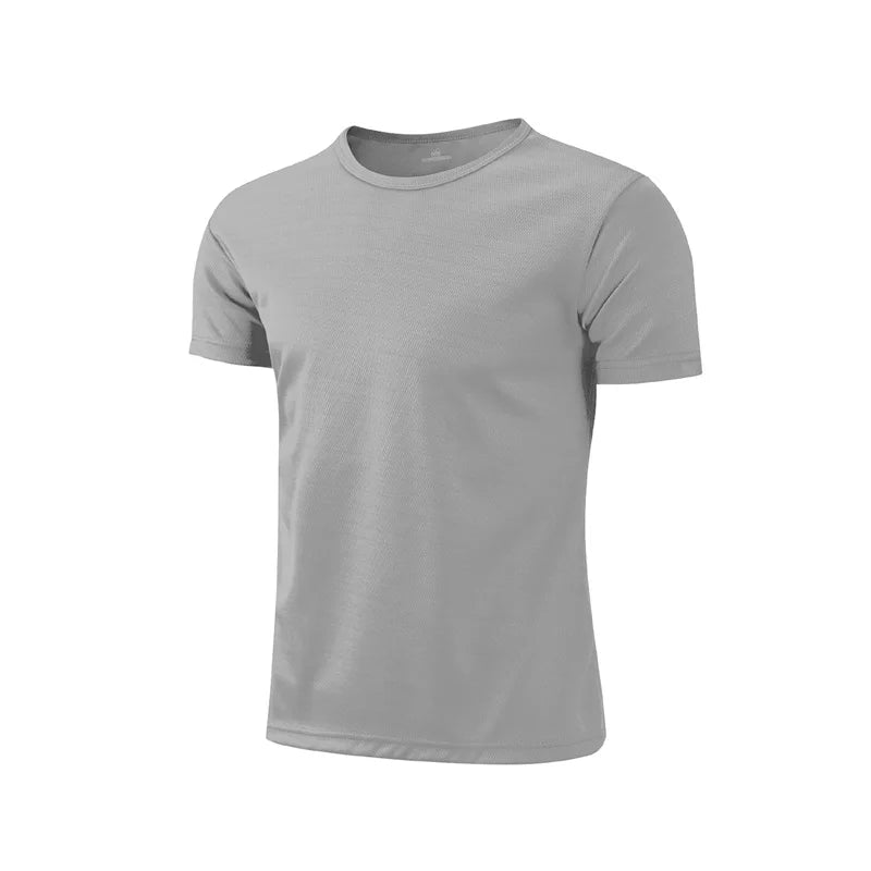 Men Women Quick Dry Short Sleeve Sport T Shirt Gym