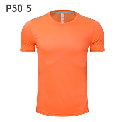 Men Women Quick Dry Short Sleeve Sport T Shirt Gym Jerseys