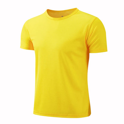 Men Women Quick Dry Short Sleeve Sport T Shirt Gym