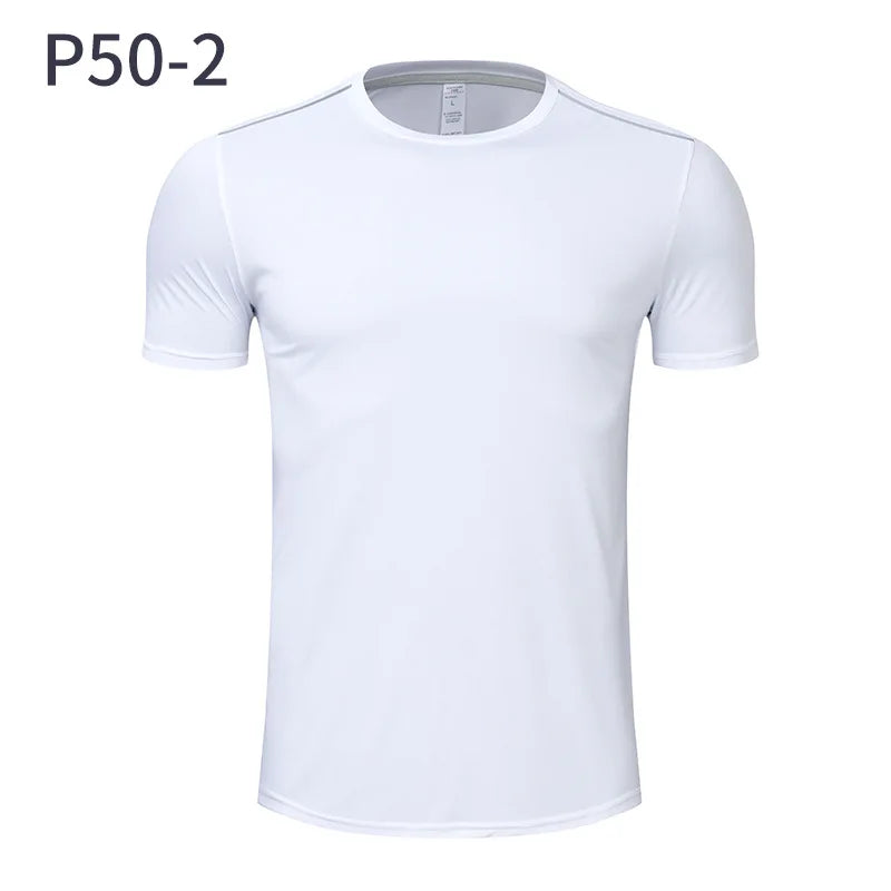 Men Women Quick Dry Short Sleeve Sport T Shirt Gym Jerseys
