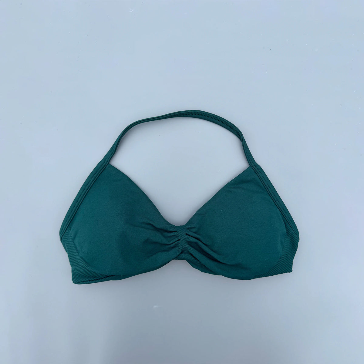 Strappy Bra Gym Top Women High Support Thin Strap Seamless Halter Sports Bras Scrunch Workout Yoga Underwear With Pads
