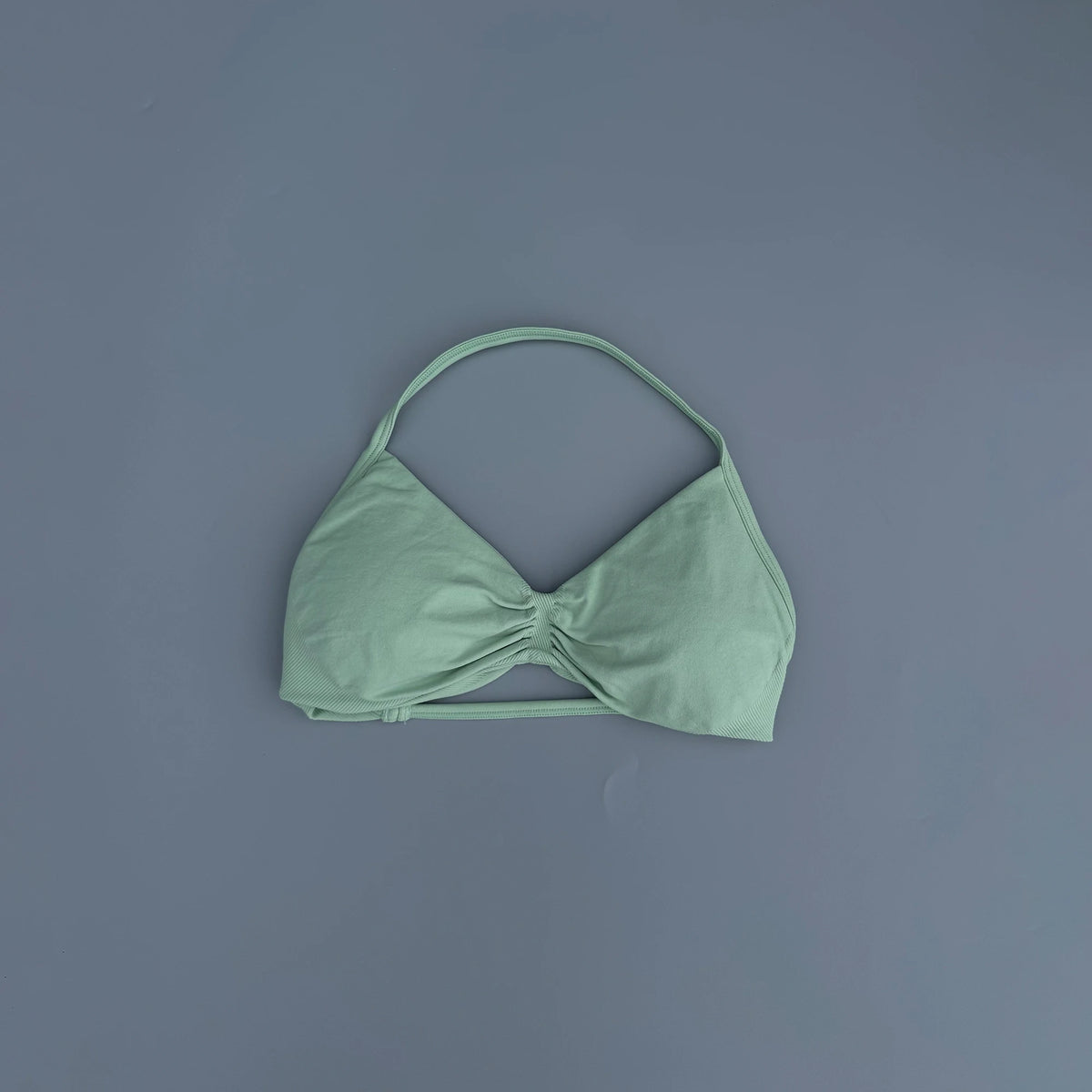 Strappy Bra Gym Top Women High Support Thin Strap Seamless Halter Sports Bras Scrunch Workout Yoga Underwear With Pads