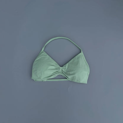 Strappy Bra Gym Top Women High Support Thin Strap Seamless Halter Sports Bras Scrunch Workout Yoga Underwear With Pads