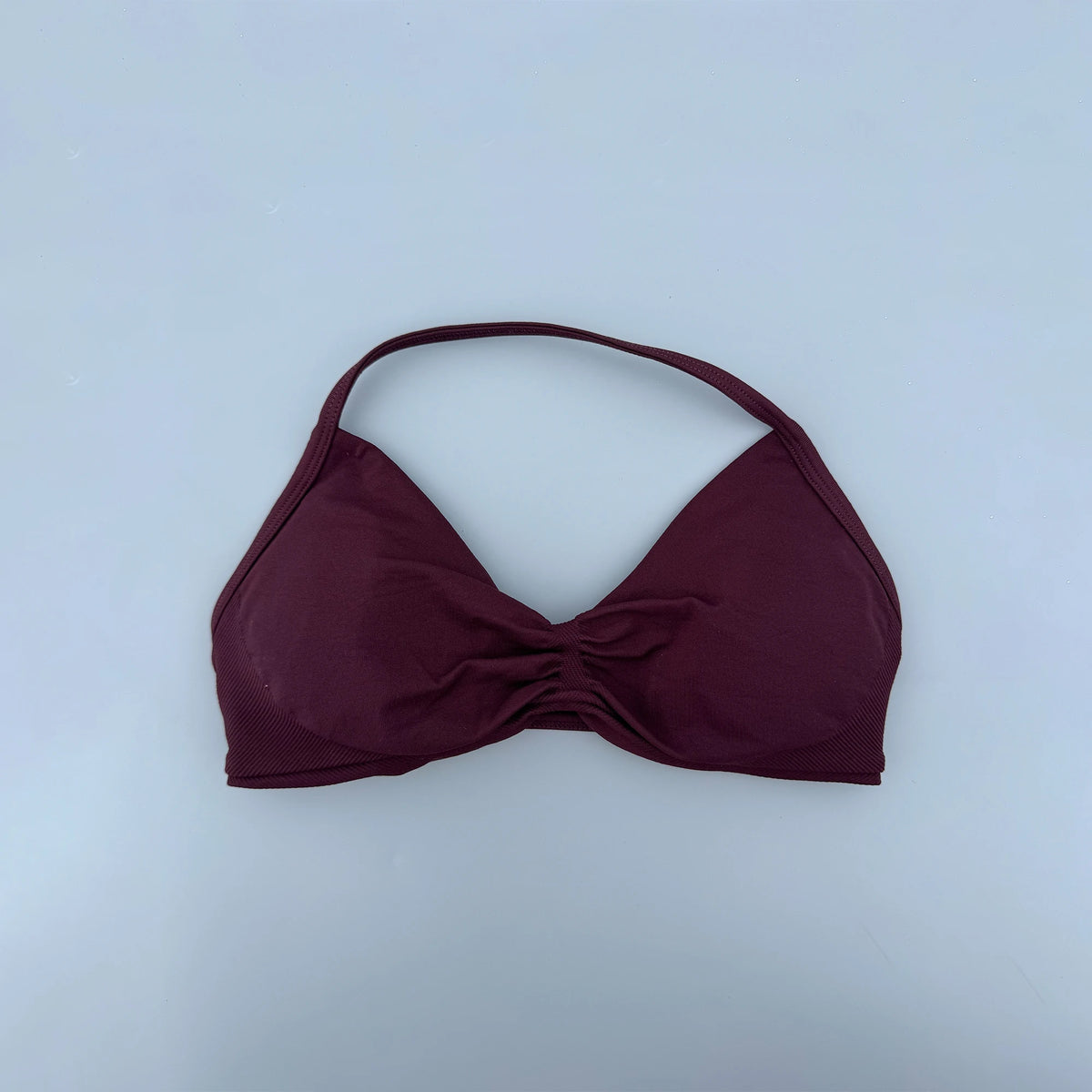 Strappy Bra Gym Top Women High Support Thin Strap Seamless Halter Sports Bras Scrunch Workout Yoga Underwear With Pads