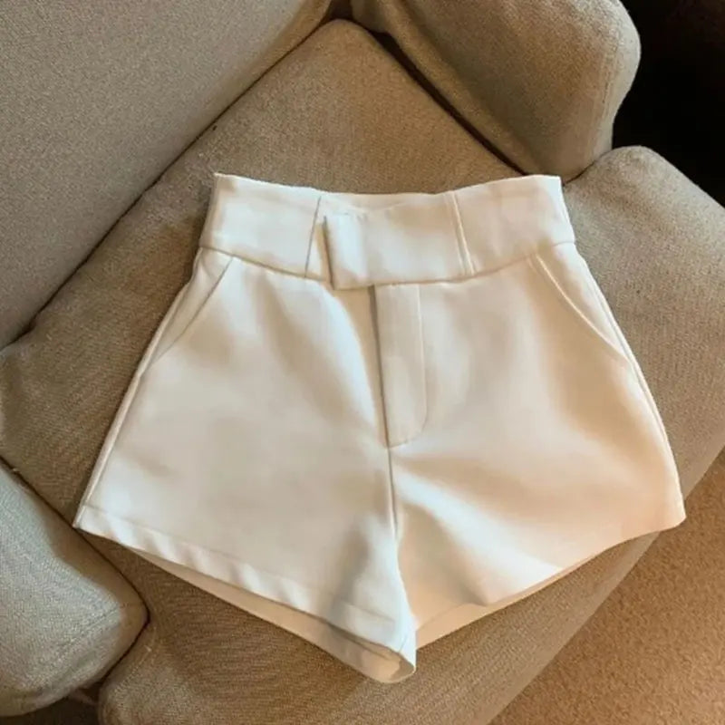 High Waisted Shorts A Line Slim Casual Hot Girl Straight Pants Sexy