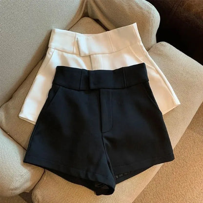 High Waisted Shorts A Line Slim Casual Hot Girl Straight Pants Sexy