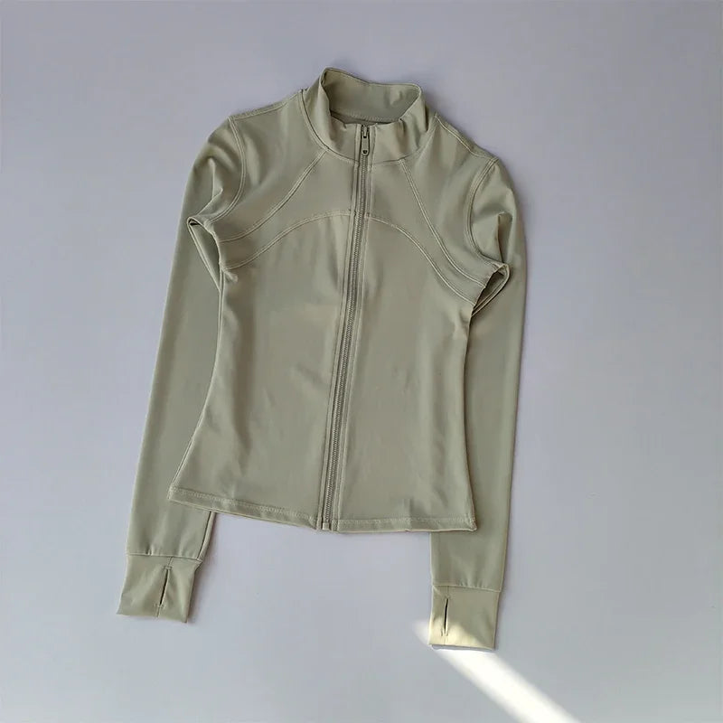 Outdoor Sports Long Sleeved Women Slim Yoga Clothes